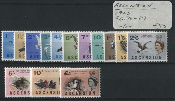 Ascension 1963 SG.70-83 U/M (Lot 8)