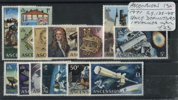 Ascension 1971 SG.135-48 Space U/M