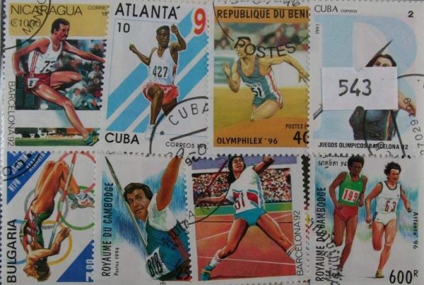 Athletics 50 Stamps (543)