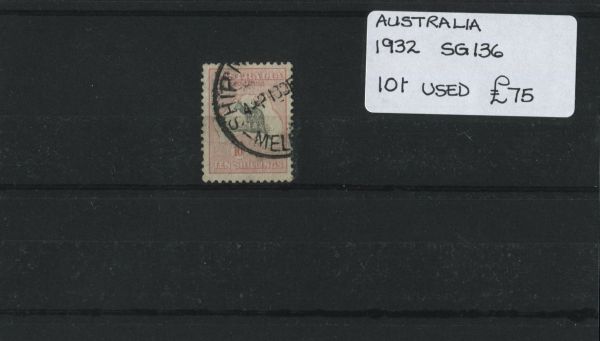 Australia 1932 SSG.136 10/- Used