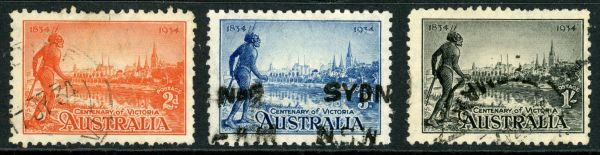 Australia 1934 SG.147-149 F/U