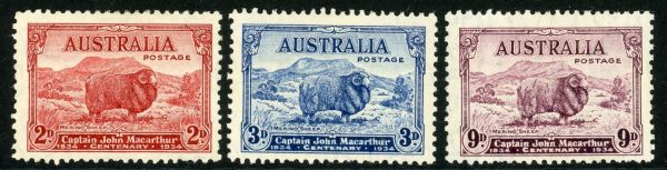 Australia 1934 SG.150-152 M/M (10)