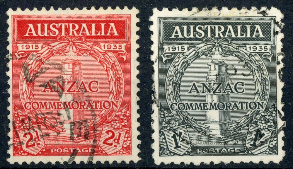 Australia 1935 SG.154-155 F/U