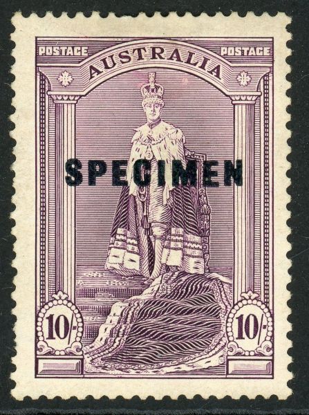 Australia 1937-49 SG.177s M/M optd ''SPECIMEN''