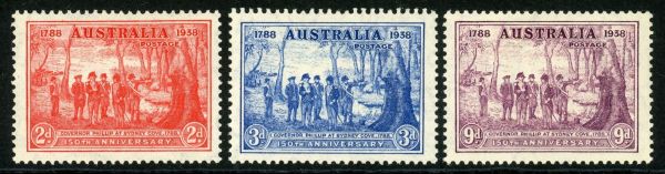 Australia 1937 SG.193-195 M/M