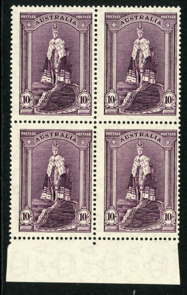 Australia 1948 SG.177a U/M block of 4