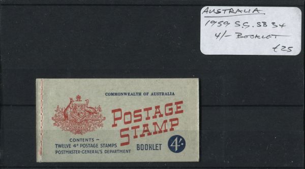 Australia 1959 SG.SB34 4/- Booklet