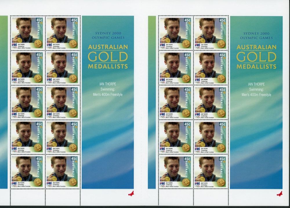 Australia 2000 SG.2027A-2042A U/M 16 sheets of 20 stamps (only 5 scanned)