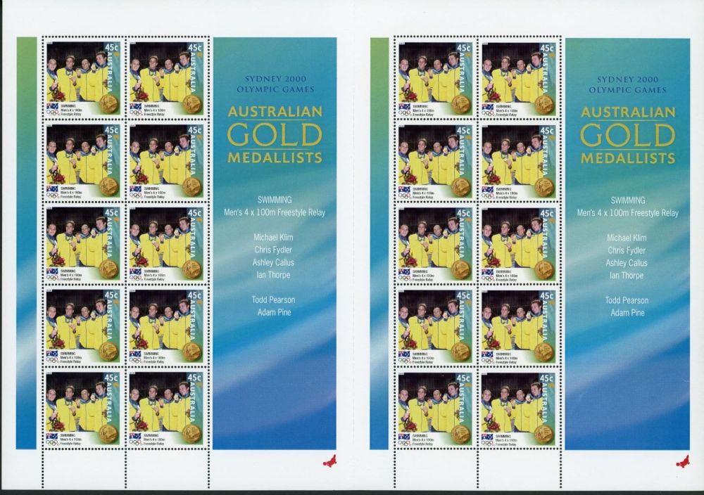 Australia 2000 SG.2027A-2042A U/M 16 sheets of 20 stamps (only 5 scanned)