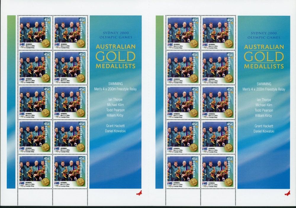 Australia 2000 SG.2027A-2042A U/M 16 sheets of 20 stamps (only 5 scanned)