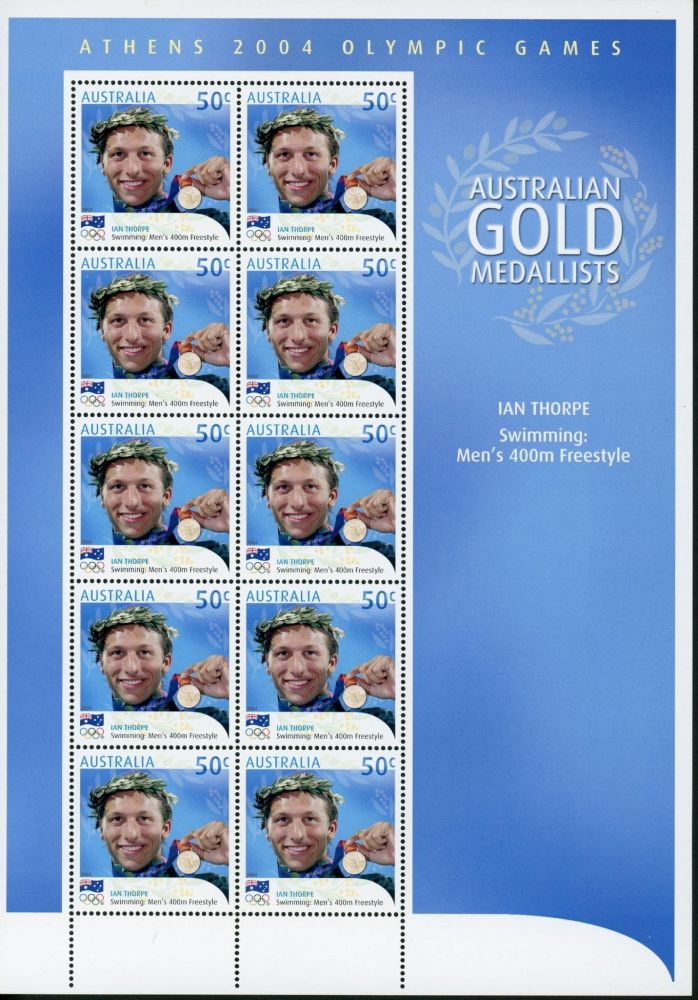 Australia 2004 SG.2406-2422 U/M 17 sheets of 10 stamps (only 5 scanned)