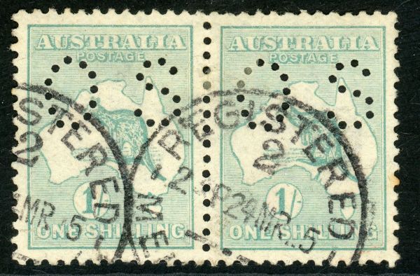 Australia / Official 1914 SG.O25 F/U pair