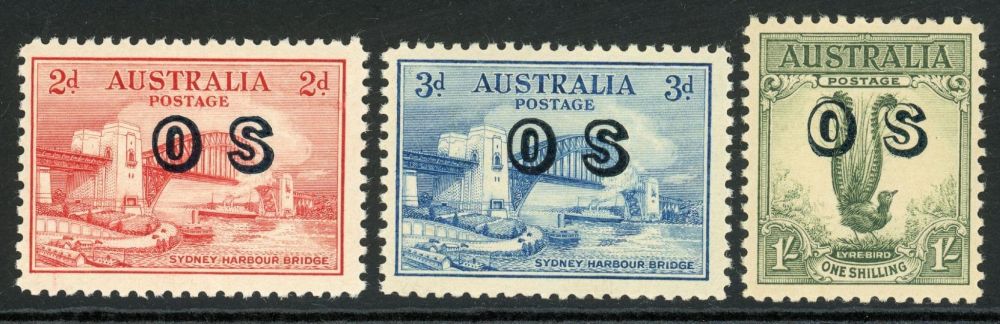 Australia / Official 1932 SG.O134-O136 U/M