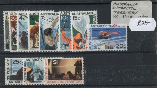 Australian Antarctic Ter. 1966 SG.8-18 U/M (Lot 2)