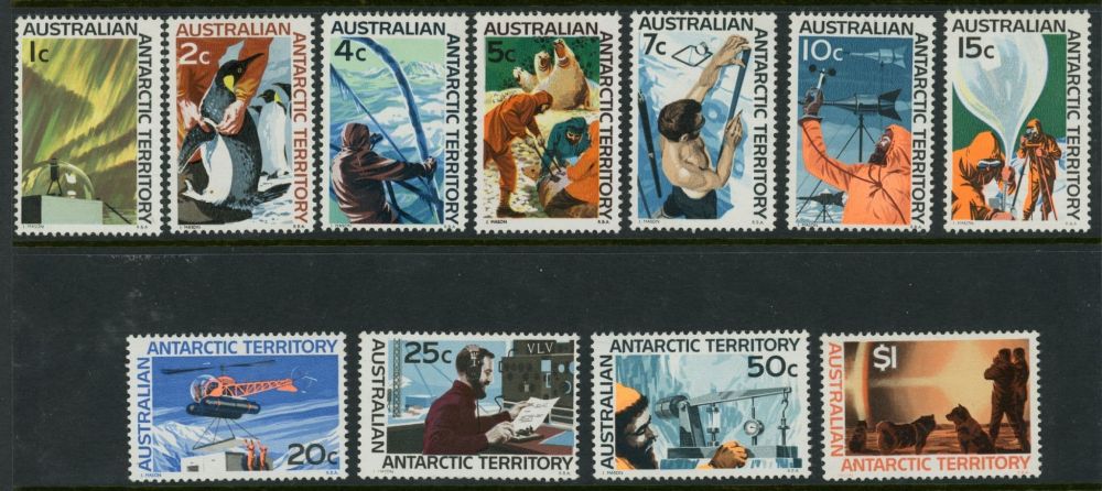 Australian Antarctic Territory 1966-8 SG.8-18 U/M