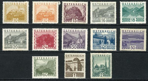 Austria 1929 SG.646-659 M/M (2)