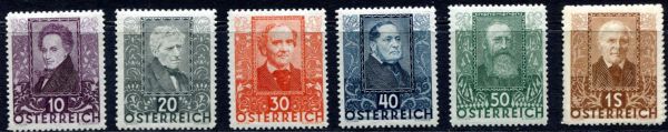 Austria 1931 SG.672-677 M/M (1)