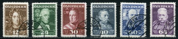 Austria 1935 SG.782-787 F/U