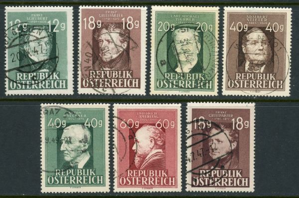 Austria 1946 SG.1002-1008 F/U