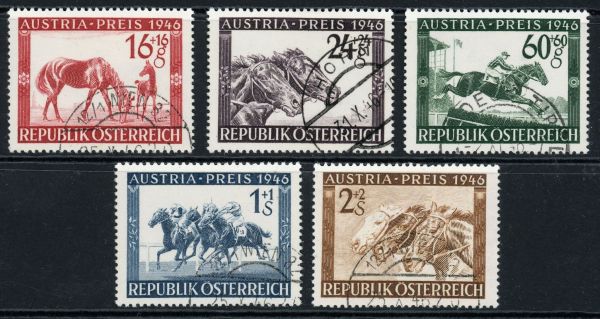 Austria 1946 SG.986-990 F/U