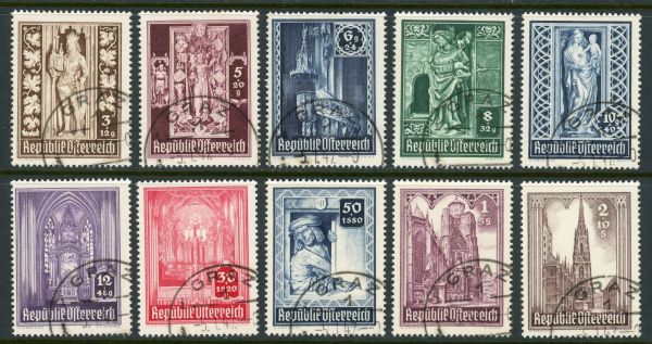 Austria 1946 SG.992-1001 F/U