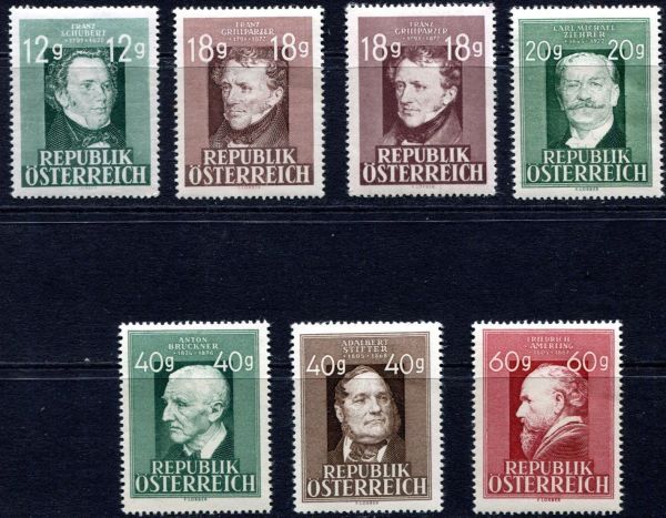 Austria 1947 SG.1002-1008 U/M