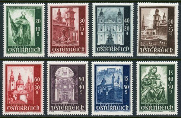 Austria 1948 SG.1152-1159 U/M