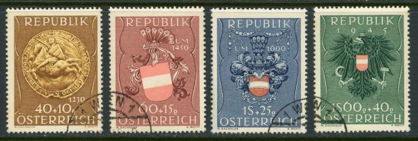 Austria 1949 SG.1170-1173 F/U