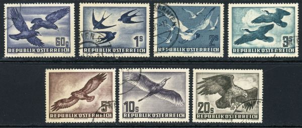 Austria 1950 SG.1215-1221 F/U