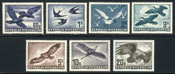 Austria 1950 SG.1215-1221 U/M