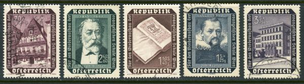 Austria 1953 SG.1246-1250 F/U