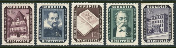 Austria 1953 SG.1246-1250 U/M