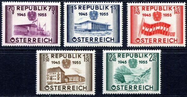 Austria 1955 SG.1269-1273 M/M