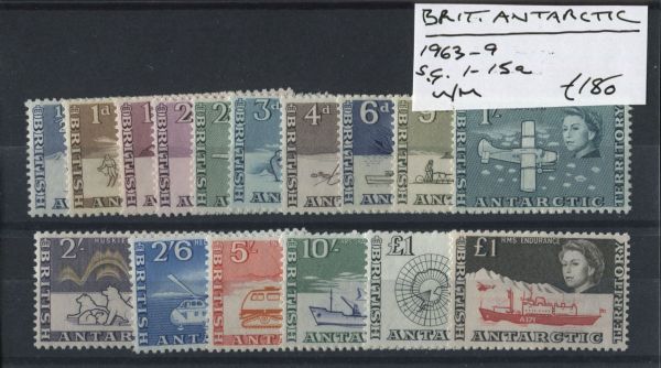 B.A.T 1963-9 SG.1-15a U/M (Lot 3)