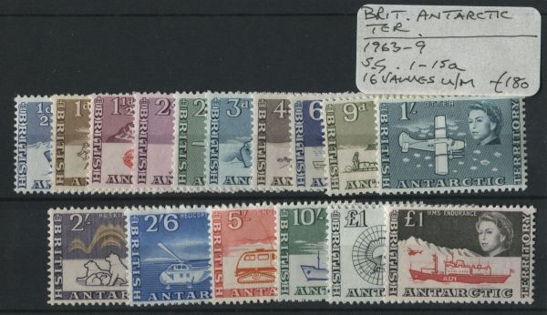 B.A.T 1963-9 SG.1-15a U/M (Lot 4)