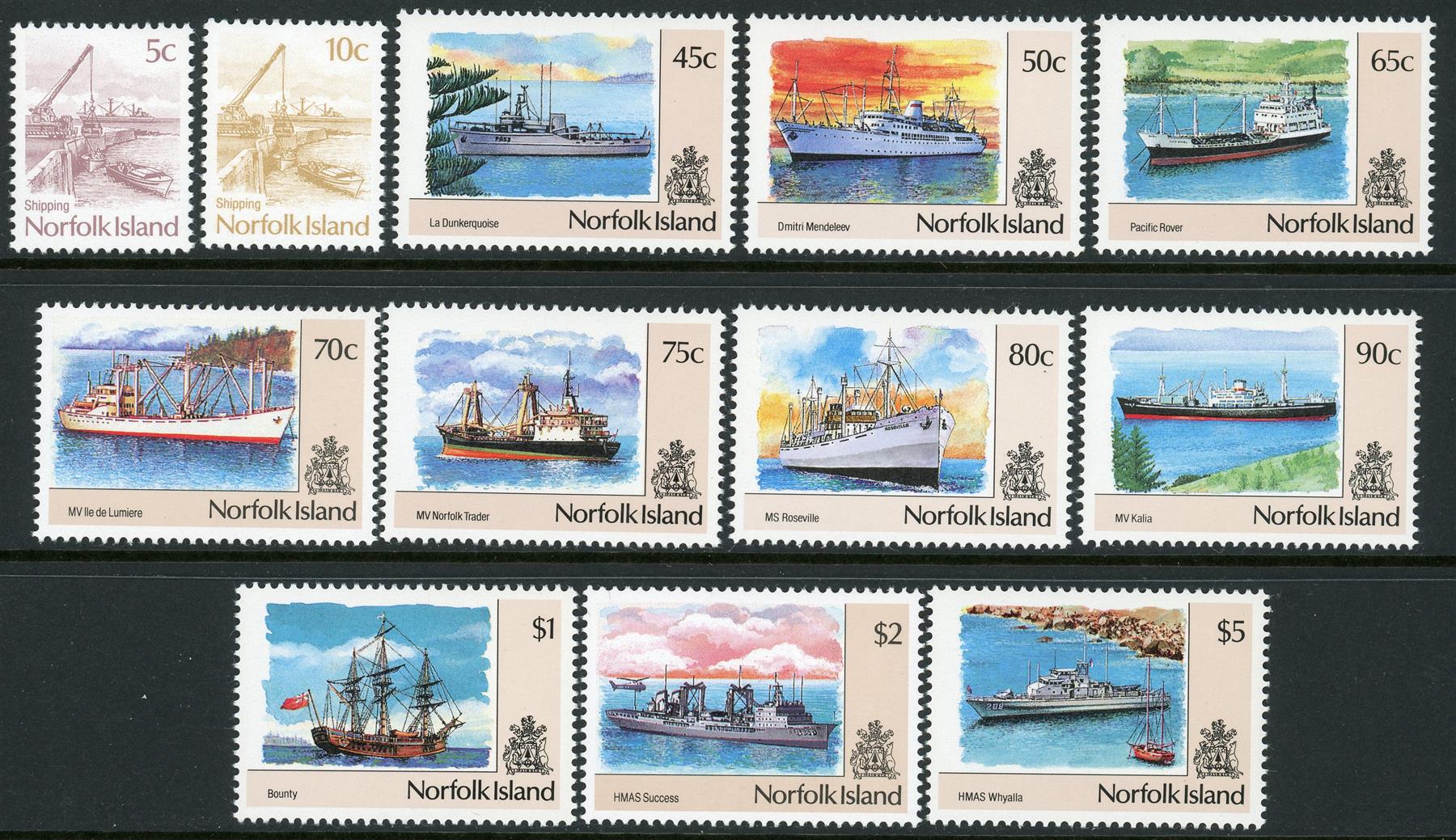 Norfolk Island 1990-91 SG.483-494 U/M