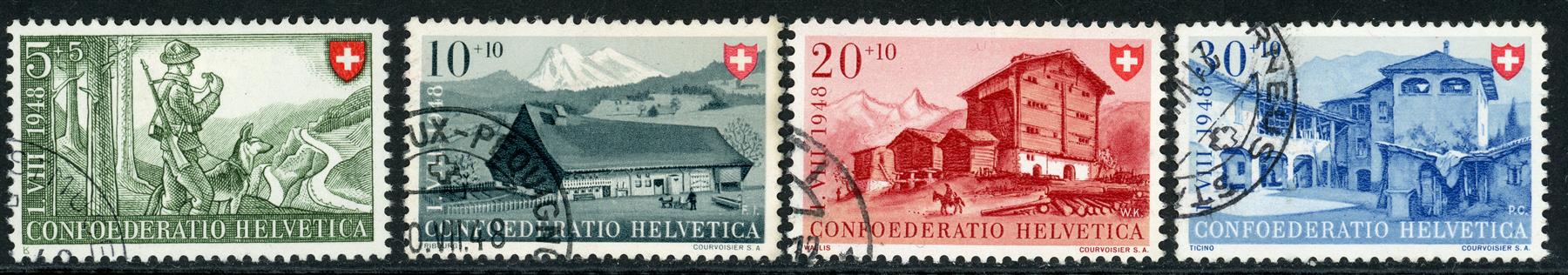 Switzerland 1948 SG.495-498 F/U