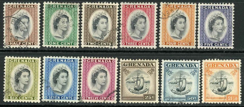 Grenada 1953-59 SG.192-204 F/U