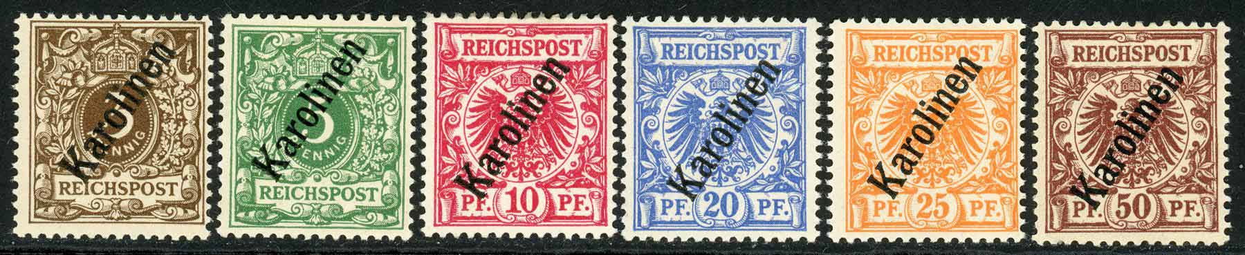 Germany / Caroline Islands 1900 SG.7-12 M/M