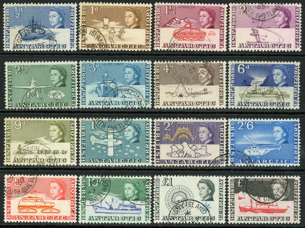 British Antarctic Territory 1963-69 SG.1-15a F/U