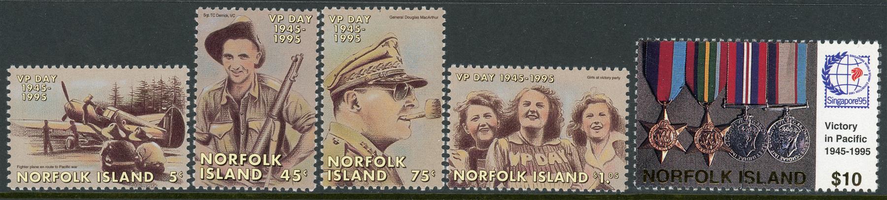 Norfolk Island 1995 SG.602-606 U/M