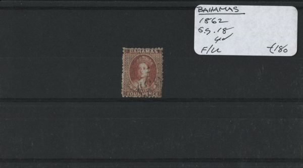 Bahamas 1862 SG.18 4d F/U