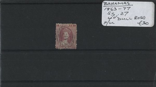 Bahamas 1863-77 SG.27 4d F/U