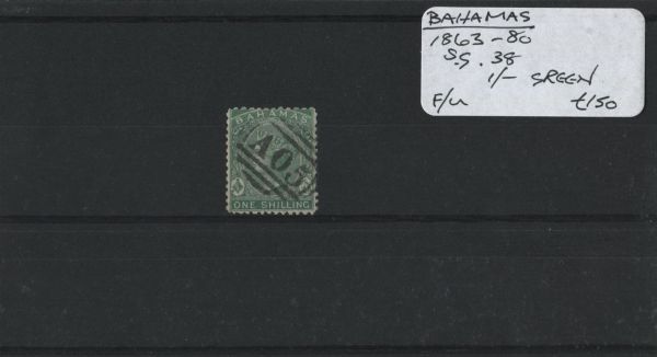 Bahamas 1863-80 SG.38 1/- F/U