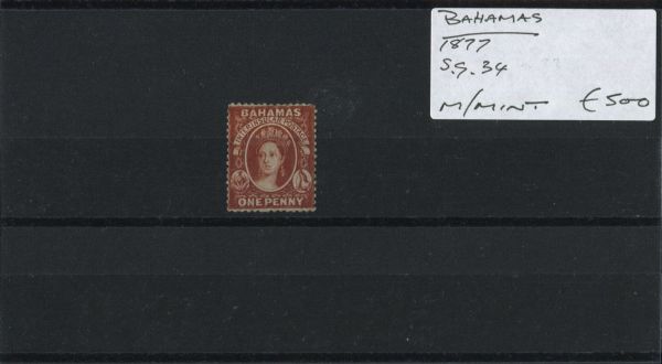 Bahamas 1877 SG.34 M/M