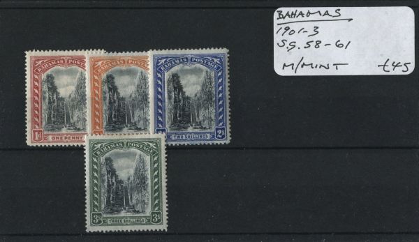 Bahamas 1901-3 SG.58-61 M/M