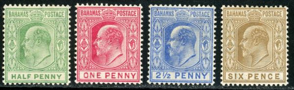 Bahamas 1906-11 SG.71-74 M/M