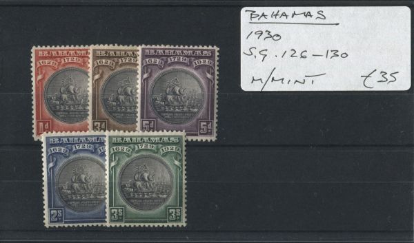 Bahamas 1930 SG.126-130 M/M