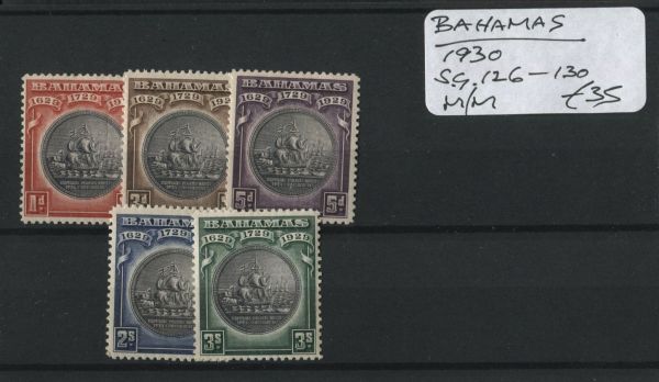 Bahamas 1930 SG.126-130 M/M (Lot 2)