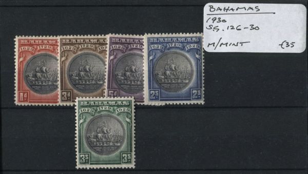 Bahamas 1930 SG.126-30 M/M